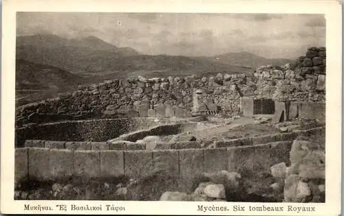 56253 - Griechenland - Mykene , Mycenes , Six tombeaux Royaux - nicht gelaufen