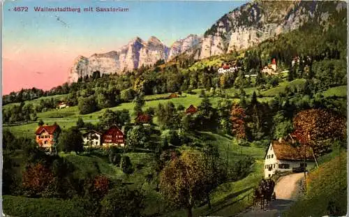 56256 - Schweiz - Walenstadtberg , Sanatorium - gelaufen 1923