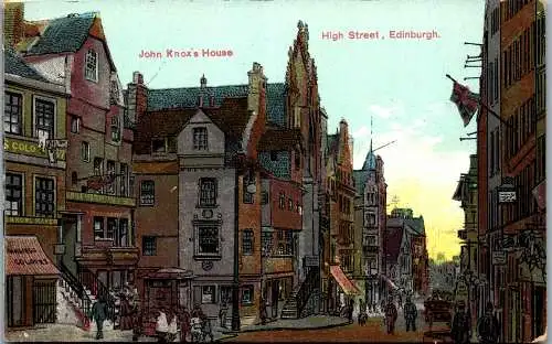 56260 - Schottland - Edinburgh , High Street , John Knox's House - nicht gelaufen