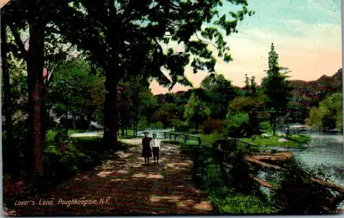 56261 - USA - New York , Lover's Lane Poughkeepsie - gelaufen 1908