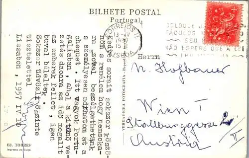 56274 - Portugal - Lisboa , Estrada Marginal Lisboa Estoril - gelaufen 1957