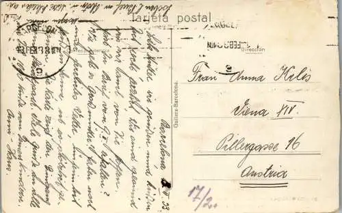 56294 - Spanien - Barcelona , Entrada del Parque de la Ciudadela - gelaufen 1933