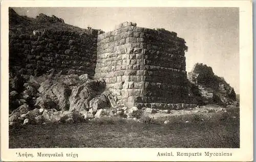 56295 - Griechenland - Argolis , Assini , Remparts Myceniens - nicht gelaufen