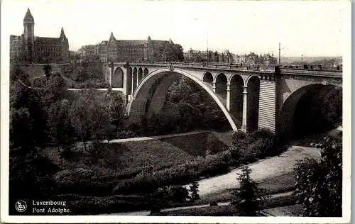 56304 - Luxemburg - Luxembourg , Pont Adolphe - gelaufen