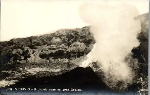 56305 - Italien - Neapel , Vesuvio , Vesuv , Il piccolo cono nel gran Cratere , Vulkan - nicht gelaufen