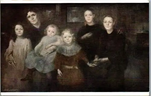56308 - Künstlerkarte - Eugène Carrière , La Familia , Die Familie - nicht gelaufen