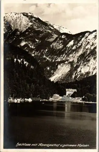 56316 - Tirol - Kufstein , Hechtsee mit Alpengasthof Zahmer Kaiser - gelaufen 1929