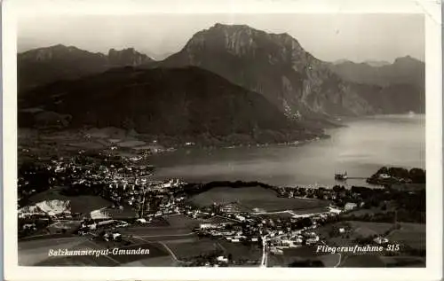 56318 - Oberösterreich - Gmunden , Panorama , Fliegeraufnahme - gelaufen 1932