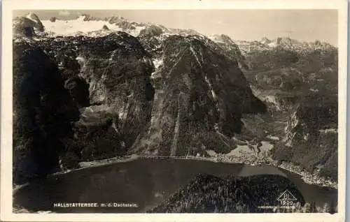 56324 - Oberösterreich - Hallstatt , Hallstättersee mit Dachstein - nicht gelaufen 1927