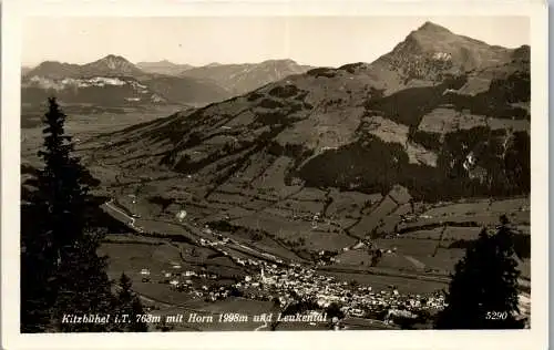 56331 - Tirol - Kitzbühel , mit Horn und Leukental , Panorama - nicht gelaufen