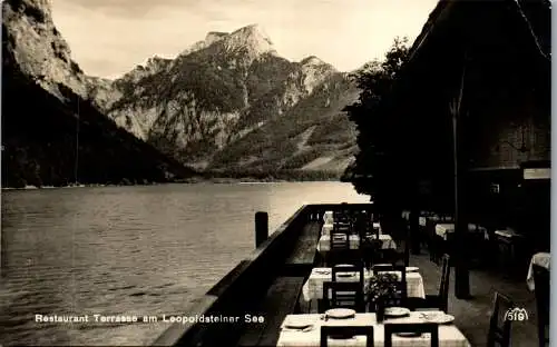 56354 - Steiermark - Eisenerz , Restaurant Terrasse am Leopoldsteiner See - gelaufen 1927