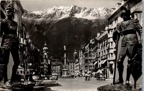 56357 - Tirol - Innsbruck , Maria Theresienstrasse - gelaufen 1953