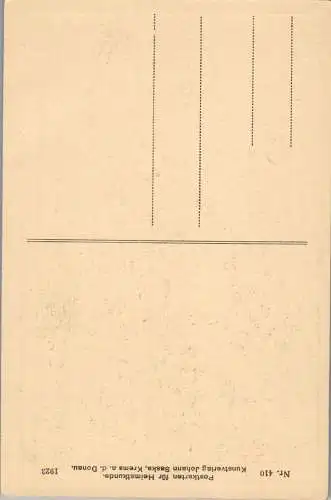 56370 - Niederösterreich - Dürnstein , Motiv aus Dürnstein in der Wachau - gelaufen 1923