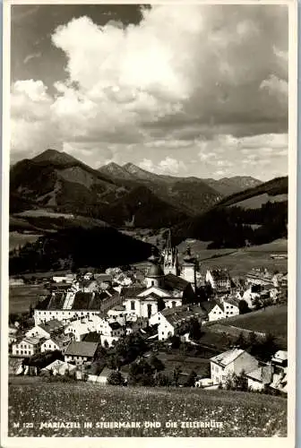 56374 - Steiermark - Mariazell , Zellerhütte , Panorama - gelaufen 1957