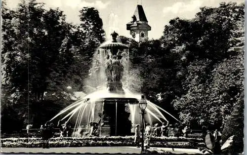 56382 - Steiermark - Graz , Stadtparkbrunnen - gelaufen 1961