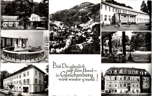 56396 - Steiermark - Bad Gleichenberg , Kurmittelhaus , Brunnen , Villa Albrecht , Rosenstiege - gelaufen 1968