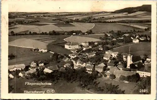 56400 - Oberösterreich - Eberschwang , Fliegeraufnahme , Panorama - gelaufen 1941