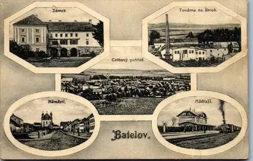 56425 - Tschechien - Batelov , Mehrbildkarte - gelaufen 1927