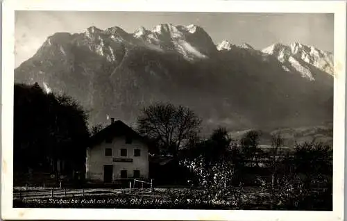 56430 - Salzburg - Kuchl , Gasthaus Strubau mit Kuchler , Göll , Hoher Göll - gelaufen 1942