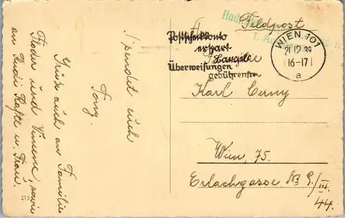 56436 - Feiern und Feste - Weihnachten , Fröhliche Weichnachten , Feldpost - gelaufen 1939