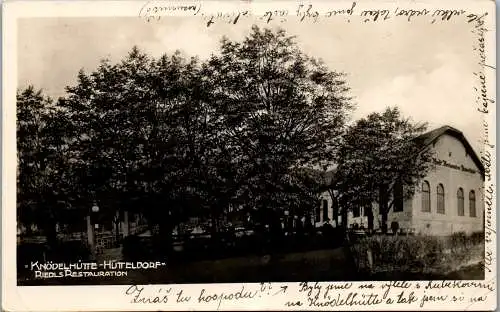 56438 - Wien - Hütteldorf , Knödelhütte , Riedl's Restauration , Restaurant - gelaufen 1931