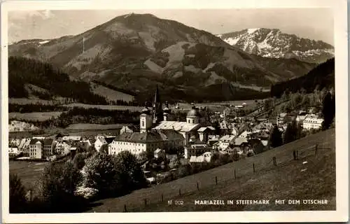 56449 - Steiermark - Mariazell , Ötscher , Panorama , Basilika - gelaufen 1942