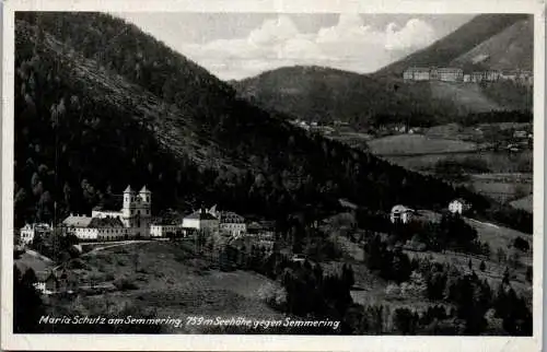 56521 - Niederösterreich - Maria Schutz , am Semmering , Panorama - gelaufen 1943