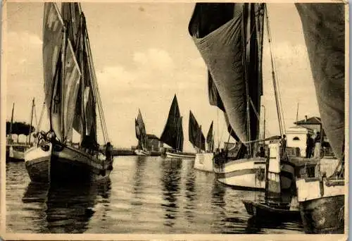 56528 - Italien - Cesenatico , Porto Canale , La spiaggia d'incanto - gelaufen