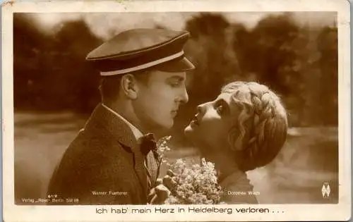 56555 - Motiv - Paare , Mein Herz in Heidelberg verloren , Werner Fuetterer , Dorothea Wieck - gelaufen 1928
