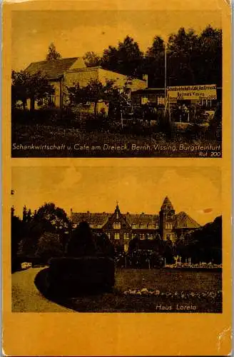 56569 - Deutschland - Burgsteinfurt , Schankwirtschaft u. Cafe am Dreieck , Bernhard Vissing , Haus Loreto - 1940