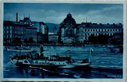 56583 - Slowakei - Bratislava , View , Ship , Schiff , Dampfer - gelaufen 1936