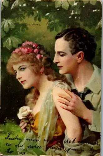 56596 - Motiv - Paare , Hast du mich lieb? - gelaufen