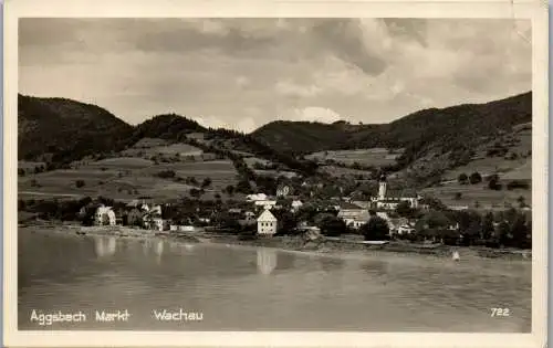 56645 - Niederösterreich - Aggsbach , Markt , Wachau , Panorama - gelaufen 1931