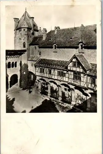 56647 - Niederösterreich - Leobendorf , Burg Kreuzstein , Zweiter Burghof gegen den Nordtrakt - gelaufen 1930