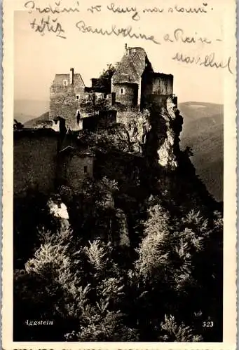 56675 - Niederösterreich - Aggstein , Ruine Aggstein - gelaufen 1938