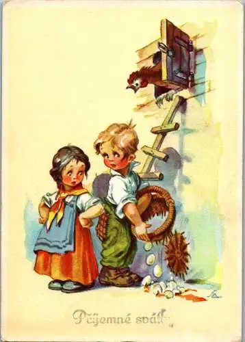 56692 - Feiern und Feste - Ostern , Motiv - gelaufen 1944