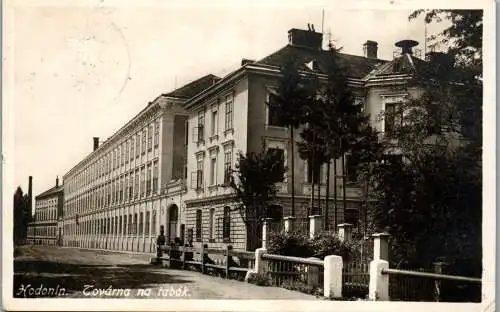 56722 - Tschechien - Hodonin , Göding , Tovarna na tabak , Tabak Fabrik - gelaufen 1930