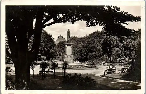 56746 - Tschechien - Troppau , Opava , Sady Svobody a Schilleruv pomnik , Freiheitspark , Schiller Denkmal - 1928