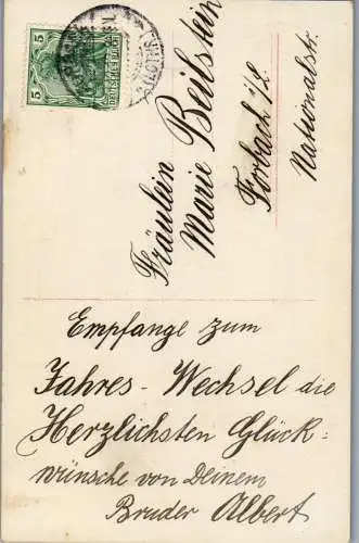 56780 - Feiern und Feste - Neujahr , Prosit Neujahr - gelaufen 1912