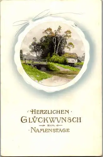 56781 - Feiern und Feste - Namenstag , Herzlichen Glückwunsch zum Namenstage - gelaufen 1910