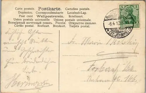 56792 - Feiern und Feste - Ostern , Fröhliche Ostern - gelaufen 1912