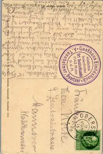 56822 - Deutschland - Oberstdorf , Einödsbach , Seltene Ansicht - gelaufen 1912