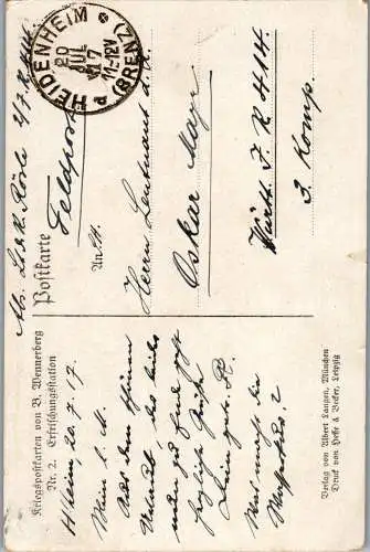 56827 - Künstlerkarte - B. Wennerberg , Nr. 2 , B. Wennerberg , Erfrischungsstation , Feldpost - gelaufen 1917