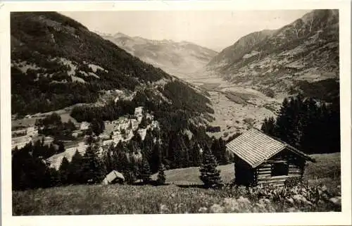 56918 - Salzburg - Bad Gastein , Blick von der Windischgrätzhöhe ins Gasteinertal - nicht gelaufen