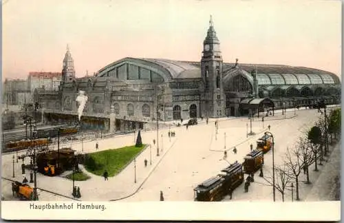 56945 - Deutschland - Hamburg , Hauptbahnhof - nicht gelaufen 1907