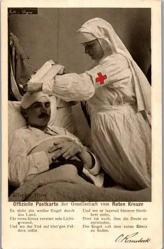 56967 - Motiv - Rotes Kreuz , Offizielle Postkarte der Gesellschft vom Roten Kreuze - nicht gelaufen 1914