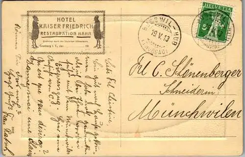 56970 - Deutschland - Kronberg , Cronberg im Taunus , Stadtweiher und alte Burg - gelaufen 1913