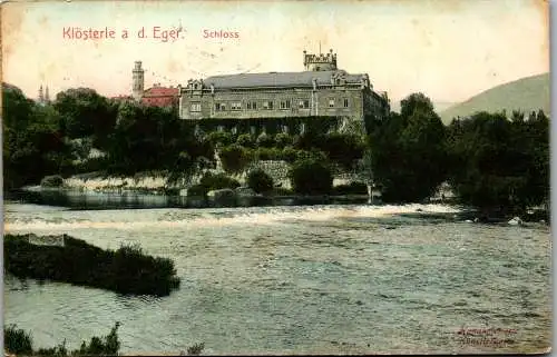 56973 - Tschechien - Kláterec nad Oh?í , Klösterle an der Eger , Schloss - gelaufen 1910