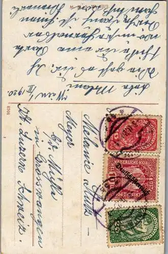 56975 - Wien - Wien XVII , Calvarienberg mit Kirche , Kalvarienberg - gelaufen 1920