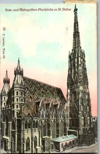 56977 - Wien - Wien , Dom und Metropolitan Pfarrkirche zu St. Stefan , Stephansdom - gelaufen 1923